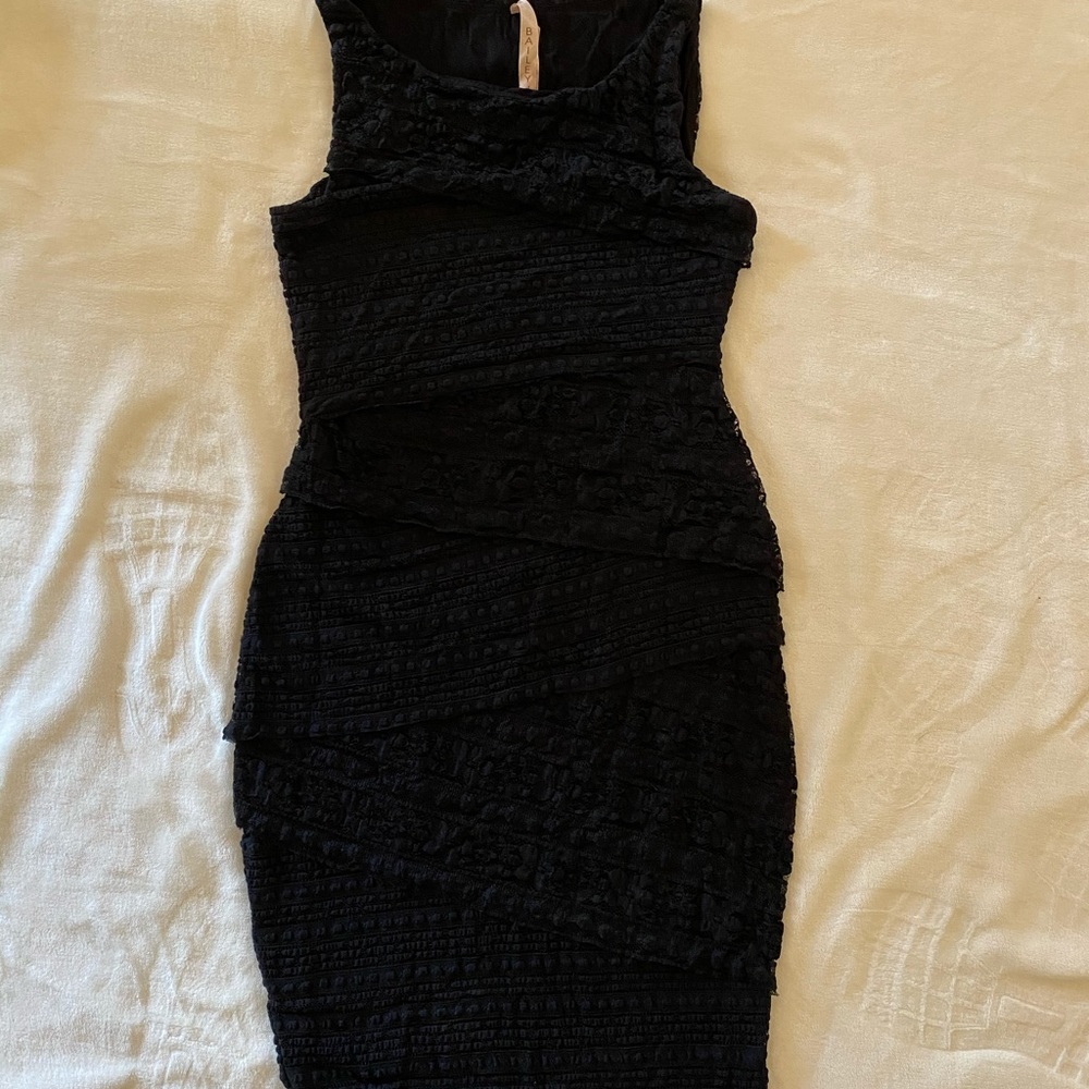 Anthropologie tiered lace column dress